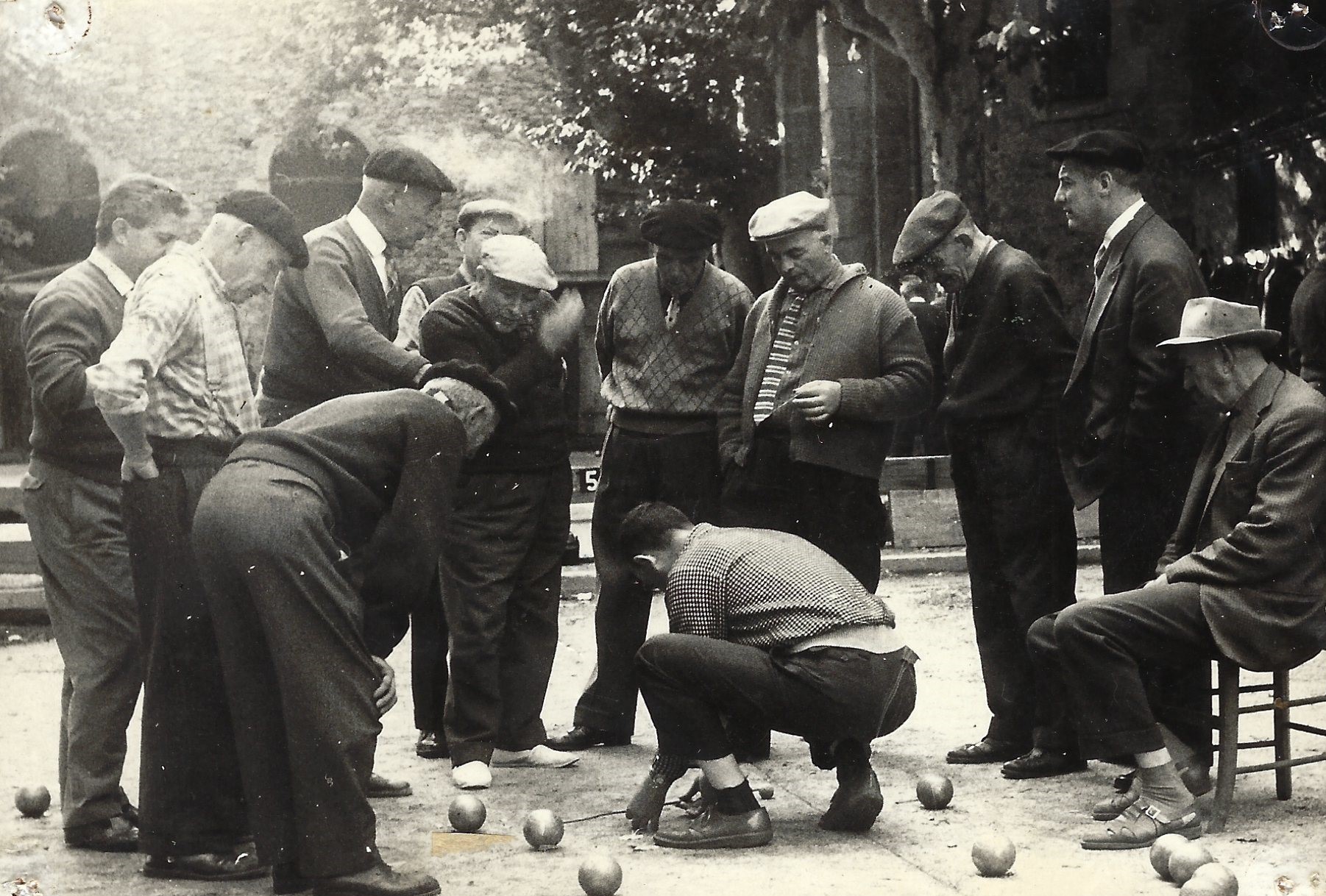 Partie de boules, archive historique du Cercle